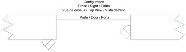 Droite Visière Interphone Bticino Angle à 45°