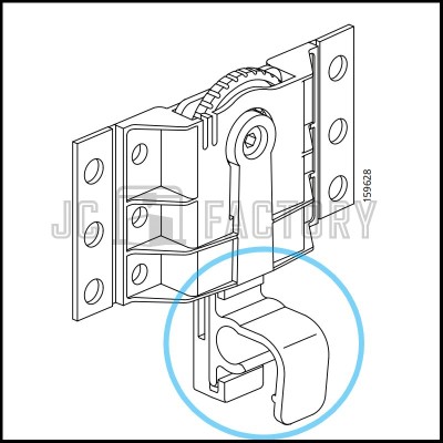 Charnière inférieure pour porte lave vaisselle IKEA BEHJÄLPLIG
